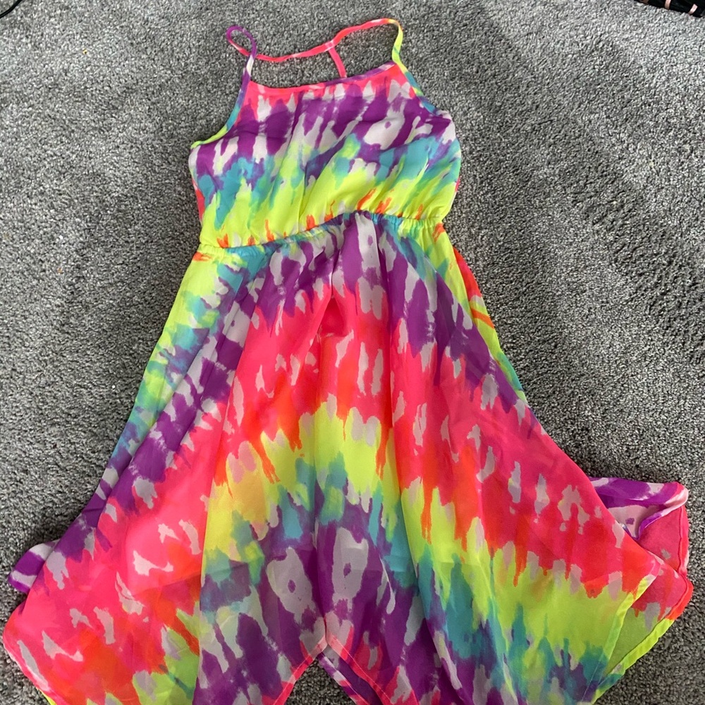 Girls Tie dye mommy and me dress, sz 7/8